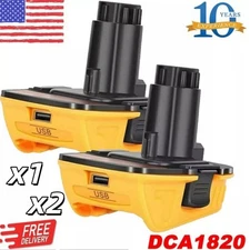 2 or 1pack 18V To 20V MAX DCA1820 Adapter Converter For DEWALT 20 Volt  Battery