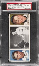 1912 T202 HASSAN TRIPLE FOLDER JUST BEFORE THE BATTLE MEYERS/MATHEWSON PSA 6