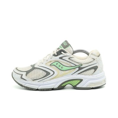 Saucony Damen Cohesion Sneaker Weiß/Grü/Grau Low-Top Laufschuhe EU 38.5