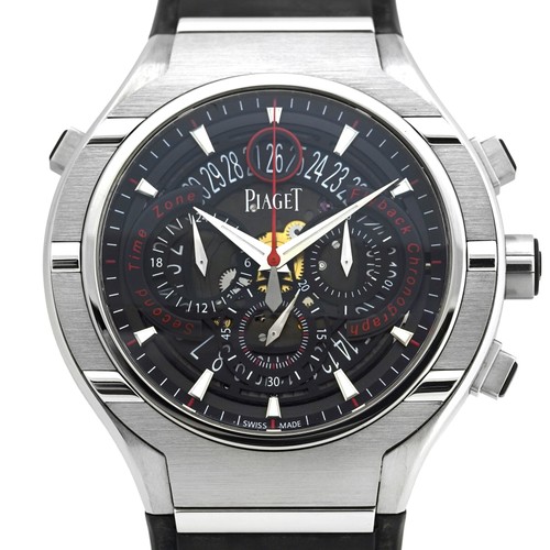 PIAGET Polo 45 Date Flyback Chronograph G0A35001 Automatic Transparent Dial ...