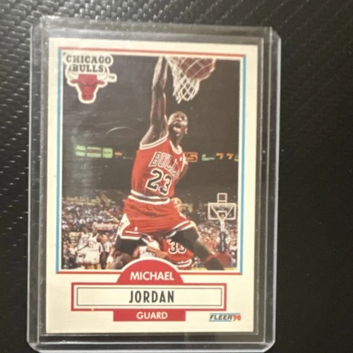 Fleer 1990-91 Michael Jordan Chicago Bulls Basketball Card #26 Base Set