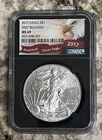 2017 1 oz American Silver Eagle $1 Coin NGC MS-69 FIRST RELEASES