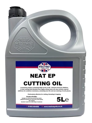 WESTWAY LUBRICANTS LTD 5L Neat Cutting Oil for Milling Turning Tapping Drilling 5 Litres