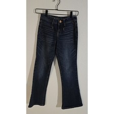Justice Girls Simply Low Premium Jeans Size 10R Bootcut Medium Wash Blue Denim