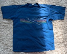 Washington D.C. Vintage T Shirt 80's Rainbow City Scape Logo Tourist XL