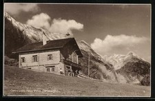 Postcard Carl von Stahl House, Mountain Hut at the Torrenerjoch 