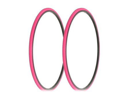 #ad #ad 2 DURO BICYCLE WIRE BEAD 27 x 1 LIGHTWEIGHT PINK TIRES TOURING SLICK TREAD. $24.99