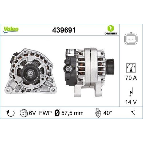Alternateur Valeo 439691 Origins, l'excellence technologique