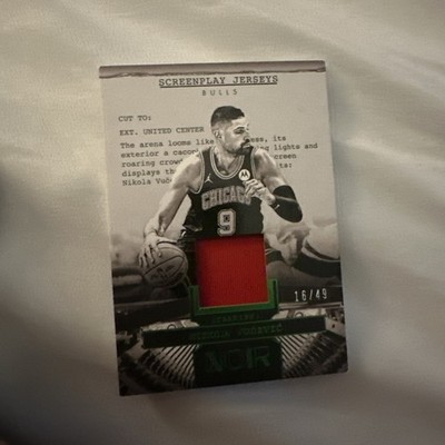 NIKOLA VUCEVIC 2024-25 PANINI NOIR SCREENPLAY PATCH HOLO GREEN /49 Q1652