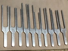 Lot 10 Medivibe Tuning Fork Medical Rinne Weber Tests 256-523 Healing Musical