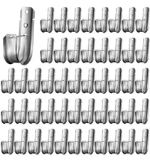 100-Pack 2-inch Surface Mount Steel J-Hooks w/ Retainer for Cable Support...R1W1