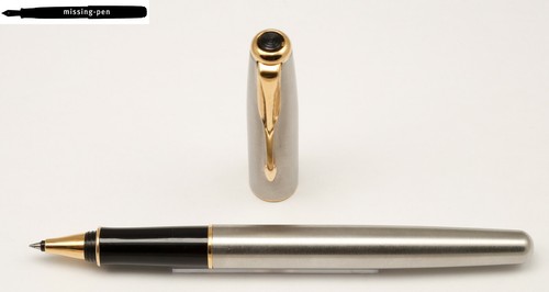 Parker Sonnet Rollerball in Flighter GT / Matte Silver-Gold (small gold ring) - Picture 4 of 6