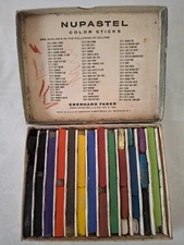Vintage 1954 Eberhard Faber No 263 NUPASTEL 12 Color Assortment Sticks