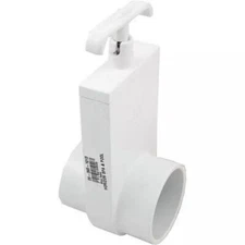 0412-20 10304 Magic Plastics Uni-body PVC Gate Slide Valve 2"S x 2"Spg White
