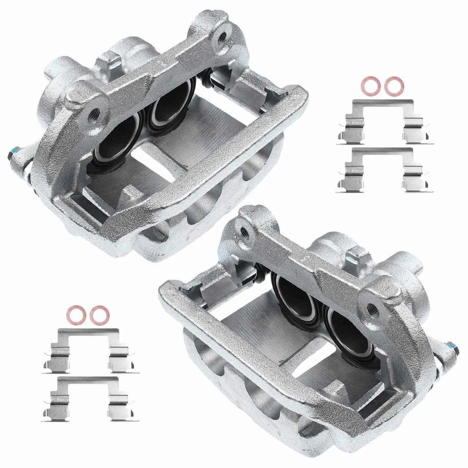 Par de pinzas de freno de disco delanteras con soporte para Land Rover Range Rover HSE 06-09 Foto 3 de 4