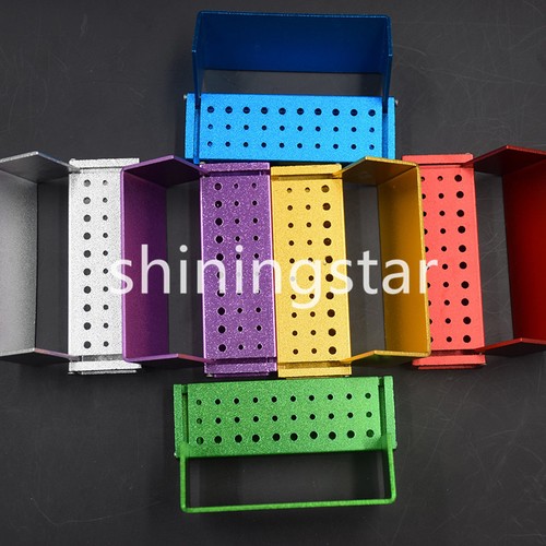 Aluminium Dental Bur Burs Holder Block Disinfection Box Autoclave 30 Holes FG RA - Picture 12 of 12
