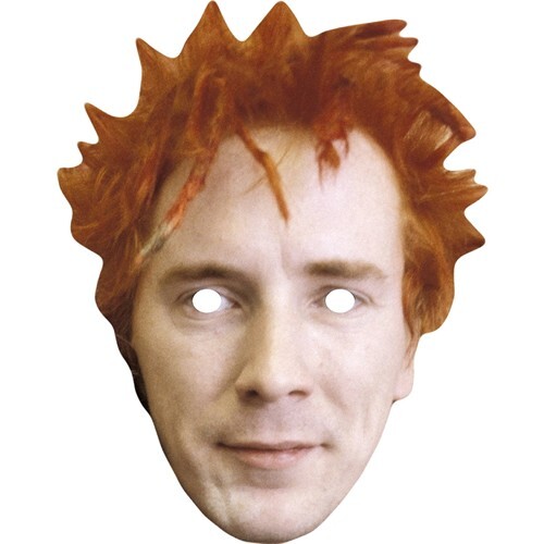 John Lydon Celebrity Johnny Card Face Mask Rotten - Ready To Wear - Fancy Dress - Picture 1 of 3