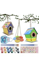 joibabe DIY Bird House Kit,3Pack DIY Birdhous Feeders Kit.Arts & Crafts for Kids
