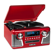 RETRO RECORD PLAYERS CD Player/Radio 3-Speed Bluetooth Choose Your Color