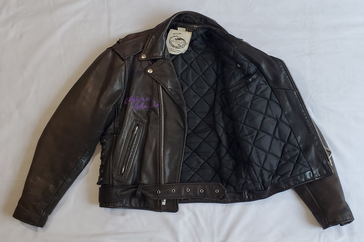 RARE VTG 1991 China Club Member Motorcycle Jacket Dragon NYC