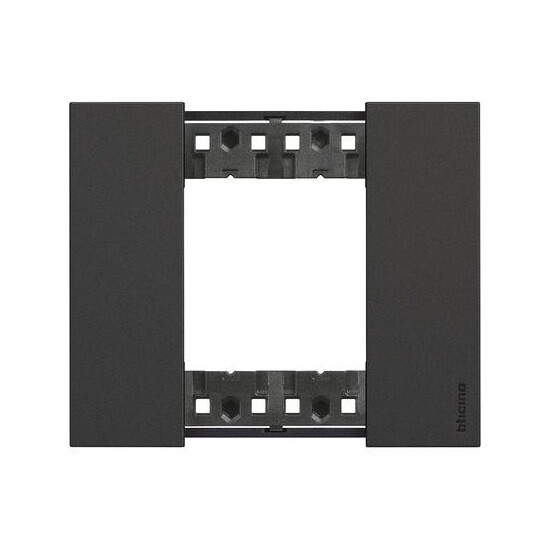 BTICINO KA4802KG PLACCA LIVING NOW 2 MODULI - NERO