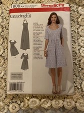 Simplicity 1800, Amazing Fit Dress, Open Neckline/Princess Seams Misses 10-18