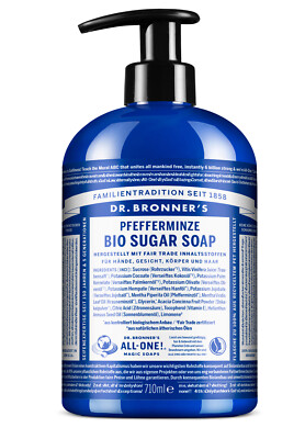 Dr. Bronner's Pfefferminze Bio Sugar Soap Naturseife 710 ml