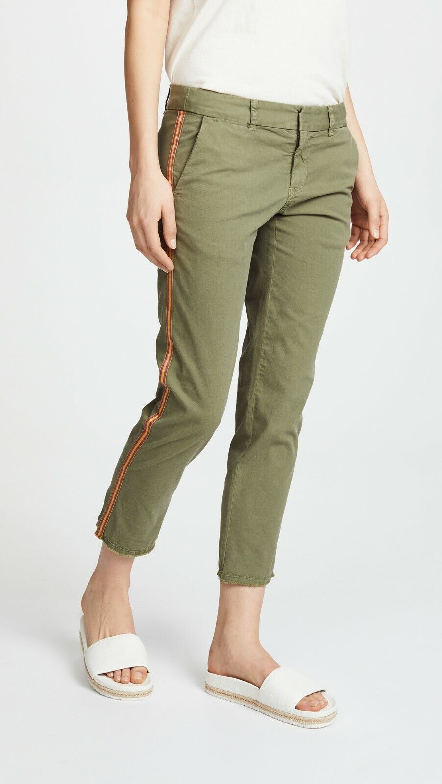 Nili Lotan $345 East Hampton Pant in Green with T… - image 1