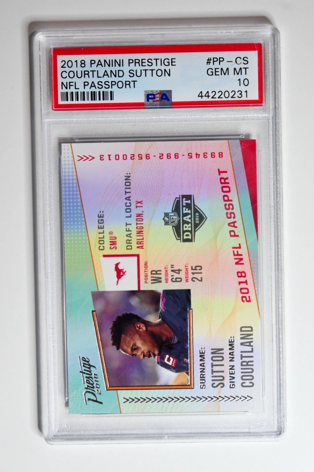 Courtland Sutton Panini Prestige NFL Passport #PPCS Base