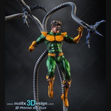 DR. OCTOPUS, SINISTER SIX, 1/4-1/24, FIGUR, UNBEMALT, 3D-DRUCK, STATUE, SANIX3D