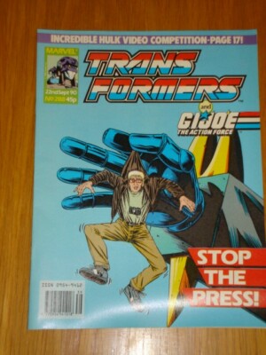 TRANSFORMERS BRITISH WEEKLY #288 MARVEL UK COMIC 22ND SEPTEMBER 1990