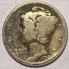 1921 Mercury Silver Dime Good G Coin #17343