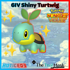 ✨Shiny Turtwig 6IV✨ Pokemon Scarlet & Violet 🚀Fast🚀 Teal Mask DLC