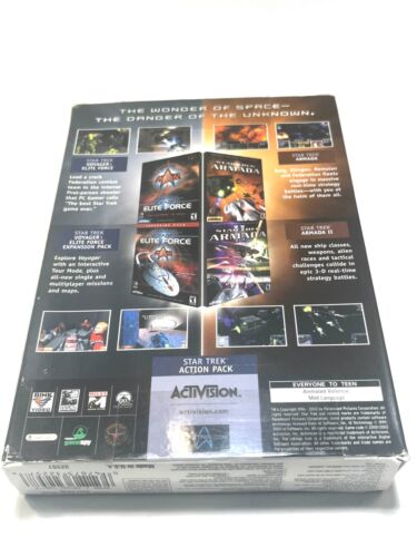 Star Trek Action Pack 4 PC Video Games Elite Force Voyager Armada 1 2 2002 CIB - Picture 2 of 7