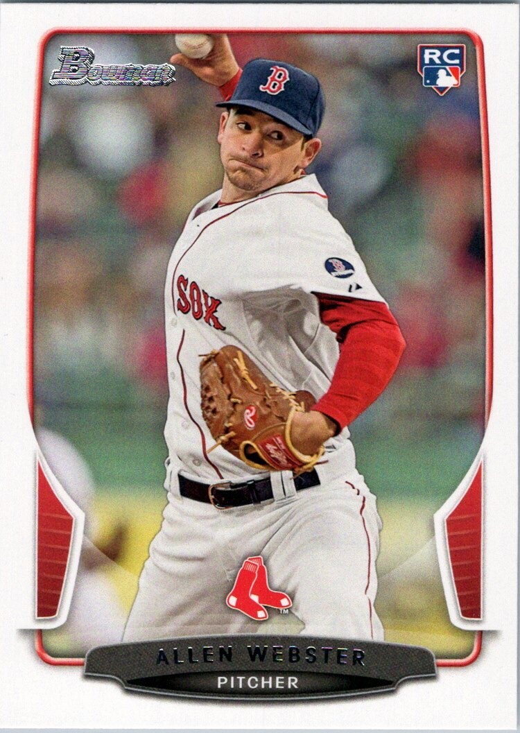 2013 Bowman Draft #34 Allen Webster RC Boston Red Sox