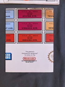 Monopoly (Nintendo NES, 1991)  Poster And Manual Only ☆ AUTHENTIC ☆