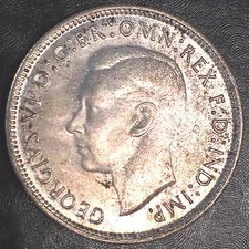 1944-S Australia Silver Florin - Clearly Uncirculated - High Quality Scans #F957