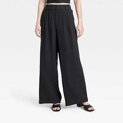 Women's High-Rise Wide Leg Pants - A New Day