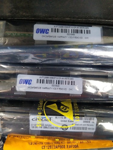 Crucial 4GB FB DIMM KIT (1GBx4) Pc2-6400 Mac Pro 2008 8 Core - Picture 3 of 5