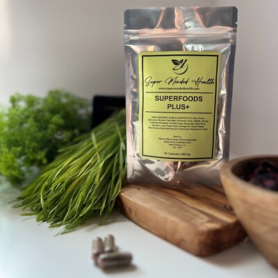 SuperFoods Plus+ Organic & Wild Harvested Capsules 650mg