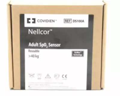 NELLCOR GE Healthcare Criticare DS100A Original SPO2 Sensor Adult - Same Day Shipping