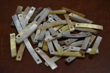 100 PCS GOLDEN MOTHER OF PEARL BLANK SHELL STICK CHARM #T-1964A