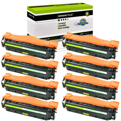 8× High Yeild Black CE410X Toners For HP LaserJet Pro 300 Color M351a MFP M375NW