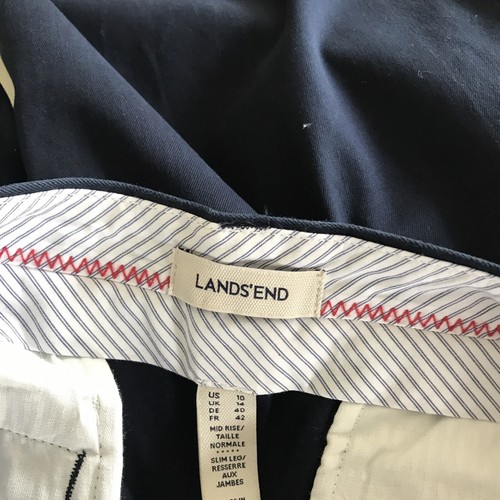 Landsend Hose 40 Blau Lands‘End mid rise slim *F Dunkelblau Baumwollhose - Bild 6 von 7