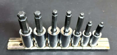 MATCO TOOLS  8 PC 1/4 & 3/8'' DRIVE SAE MID-LENGTH BALL HEX BIT SOCKET DRIVE  USA