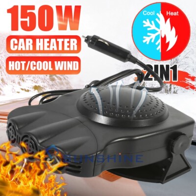 150W Portable Electric Car Heater 12V DC Heating Fan Defogger Defroster Demister
