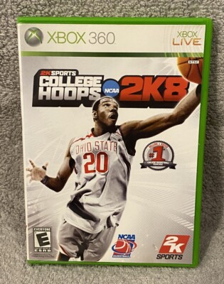 College Hoops 2K8 (Microsoft Xbox 360, 2007) **TESTED** w/Case and Artwork