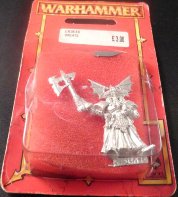 Undead Wight Champion Axe Metal RARE OOP - Warhammer Sealed Blister Pack