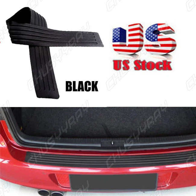 Accesorios Parachoques Trasero Coche Maletero Placa Adhesiva Goma Moldura Borde 90cm Foto 4 de 4