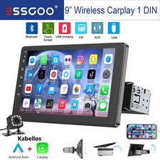 Autoradio 1 DIN Android Auto Apple Carplay Mit 9" Bildschirm SD Bluetooth Kamera